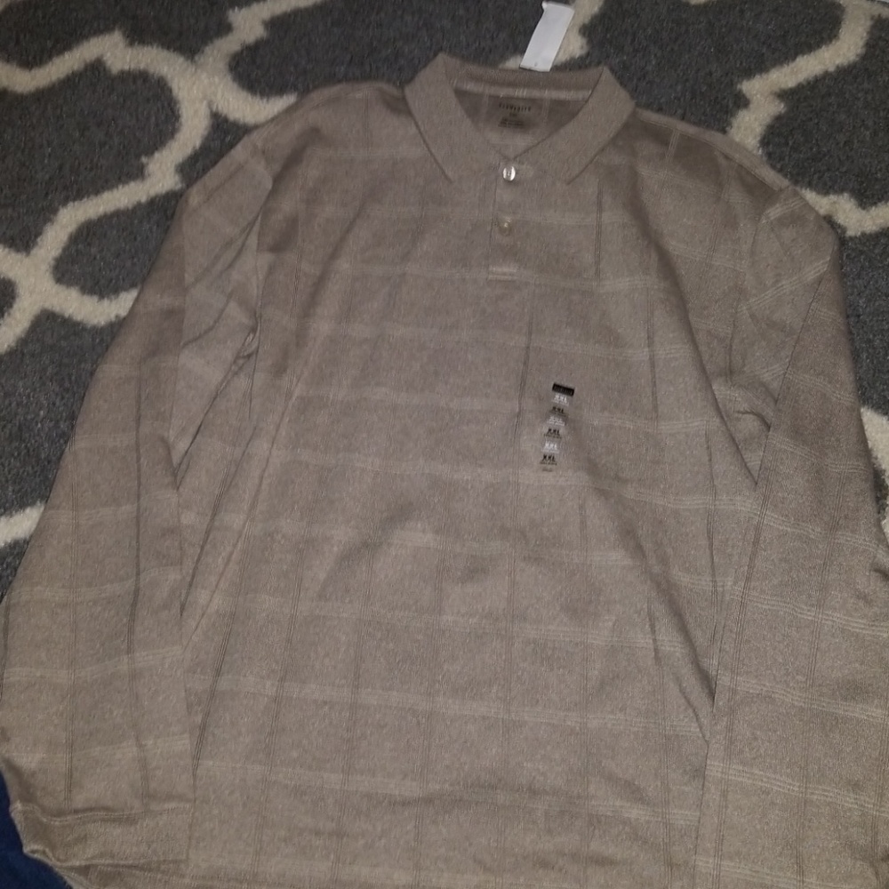 Mens cotton long sleeve dress shirt